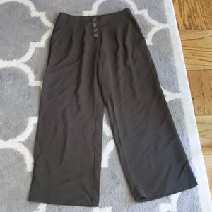 NWOT Dark Olive Wide Legged Pants